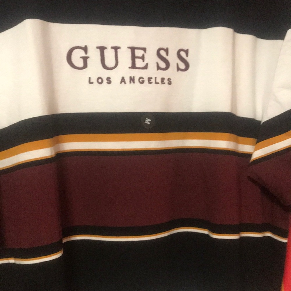 NWT Guess wesley stripe s/s (plastic sealed) - Picture 2 of 5